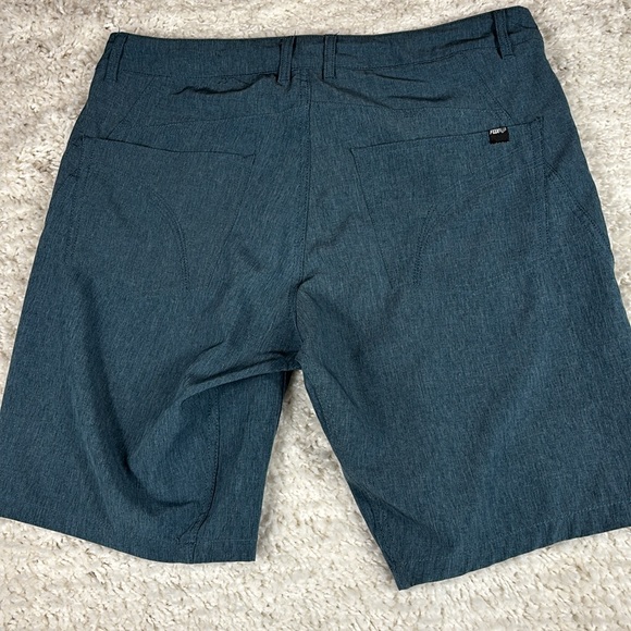 Fox Racing Board Shorts Men 34 Hybrid Blue Hike Camp Beach Surf Outdoor - Picture 6 of 11